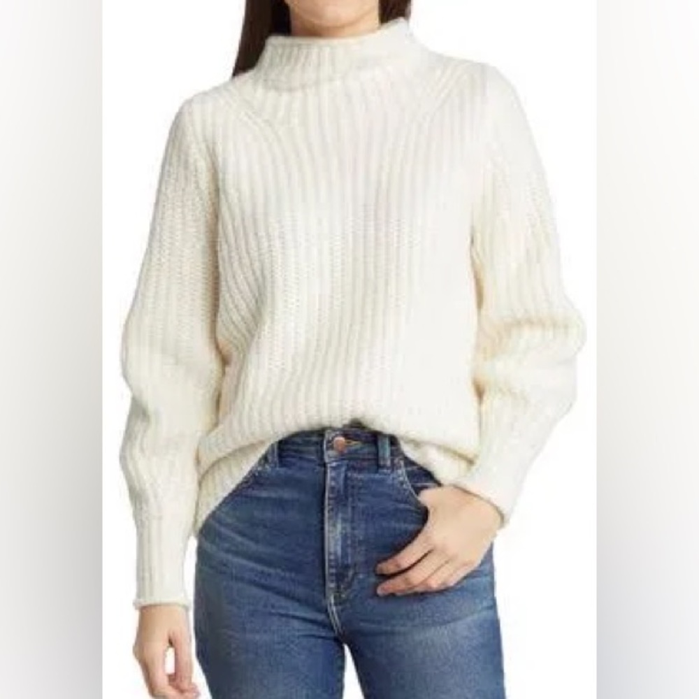 Madewell Wool Blend Mock Neck Sweater